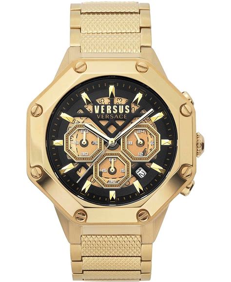 versus versace chronograph stainless steel men's watch|versus versace watch men price.